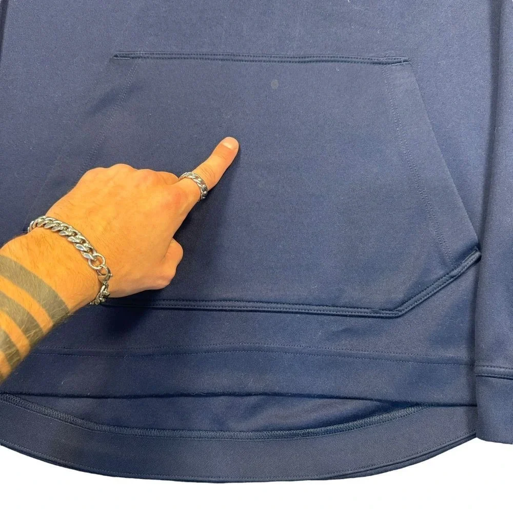 Michigan‎ Jordan Hoodie Men's Medium Wolverines Football Navy Tech Sweatshirt